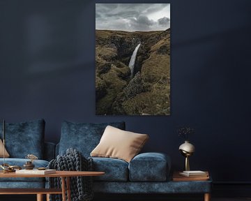 IJslandse waterval II van Colin van Wijk