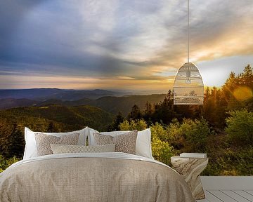 Sonnenuntergang am Schliffkopf im Schwarzwald von Werner Dieterich