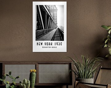 New York 1936: Manhattan Bridge van Christian Müringer