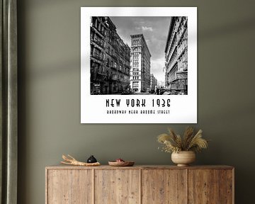 New York 1936: Broadway bij Broome Street van Christian Müringer