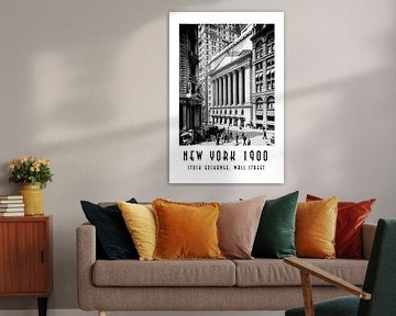 New York 1900: Beurs, Wall Street van Christian Müringer
