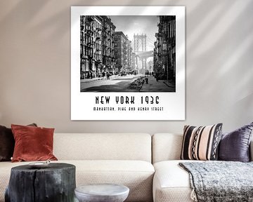 New York 1936: Manhattan, Pike en Henry Streets van Christian Müringer