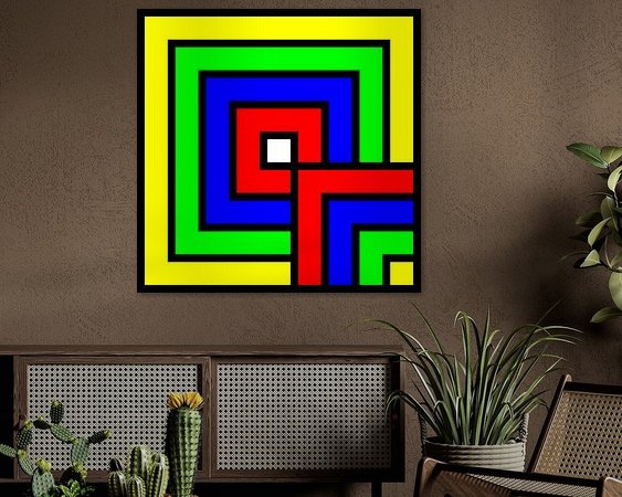 Example of the artwork in a room