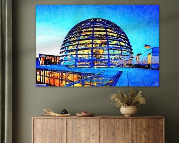 Glazen koepel boven de Rijksdag van Saskia Ben Jemaa
