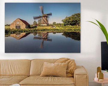 Windmühle De Hersteller in Sint Johannesga in Friesland