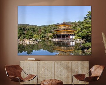 Gouden tempel in Kyoto van Mickéle Godderis