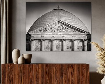 Zwart-wit fotografie: Berlijn - St.-Hedwigs-Kathedraal van Alexander Voss