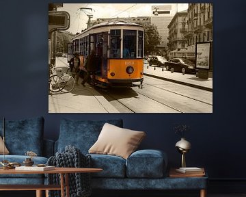 Karakteristieke tram in Milaan von Alida Stuut