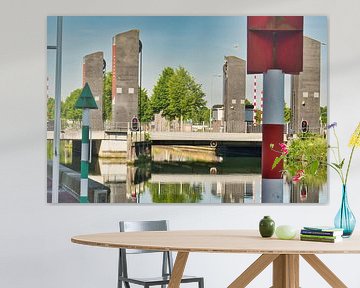 De ophaalbrug in het centrum van Weert van Jolanda de Jong-Jansen
