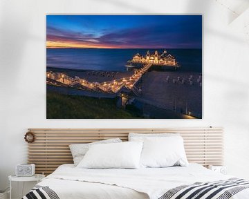 Sellin pier at the blue hour by Jean Claude Castor