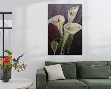 Witte bloemen - Calla van Christine Nöhmeier