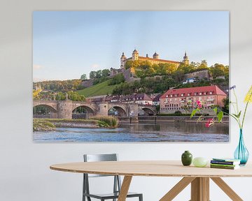 Old Main bridge and Marienberg Fortress in Würzburg by Jan Schuler