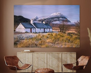 Black rock cottage, Glencoe, Schotland van Bob Slagter