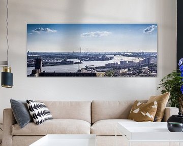 De Haven van Rotterdam (Panorama) van Aiji Kley