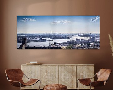 De Haven van Rotterdam (Panorama) van Aiji Kley