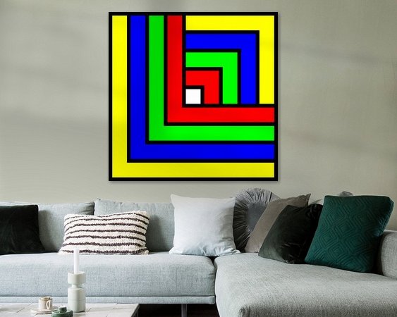 Example of the artwork in a room