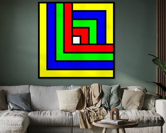 Example of the artwork in a room