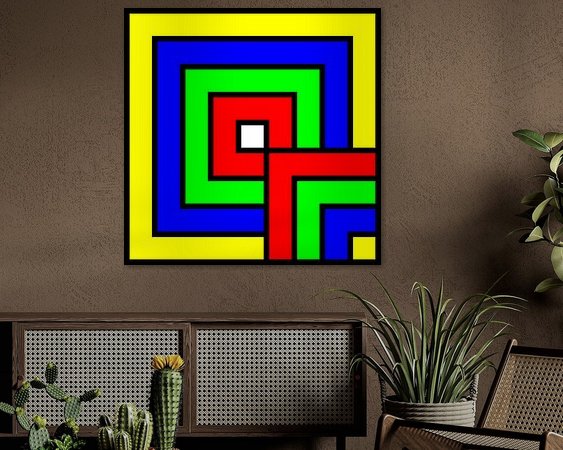 Example of the artwork in a room