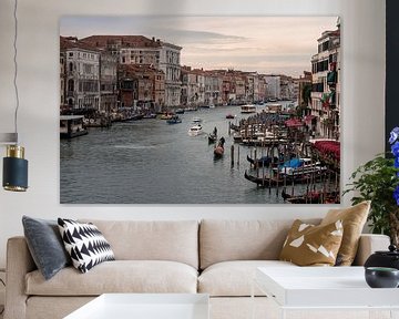 View from the Rialto bridge in Venice