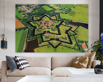 Luftaufnahme der Festung Bourtange von Frans Lemmens