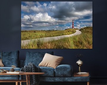 Leuchtturm auf der Watteninsel Ameland von Frans Lemmens