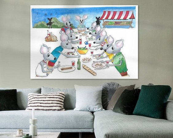 Example of the artwork in a room
