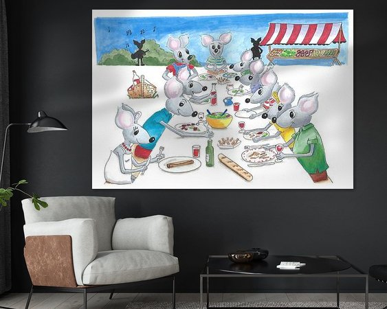 Example of the artwork in a room