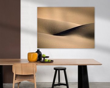 Dune de sable sensuelle. Le désert du Sahara.