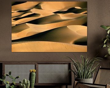 Dunes de sable au Sahara sur Frans Lemmens