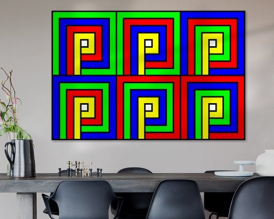 Example of the artwork in a room