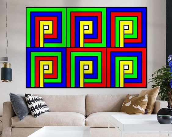 Example of the artwork in a room