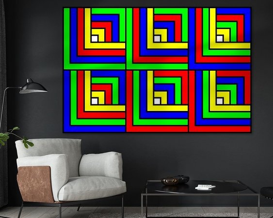 Example of the artwork in a room