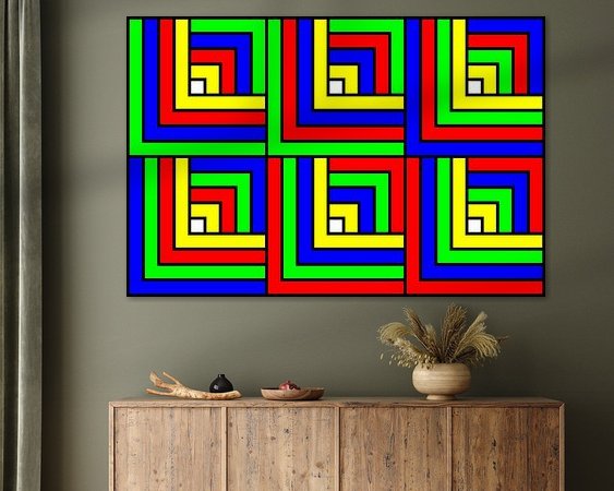 Example of the artwork in a room