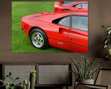 Supersportwagen Ferrari 288 GTO 1980er Jahre in Ferrari-rot von Sjoerd van der Wal Fotografie