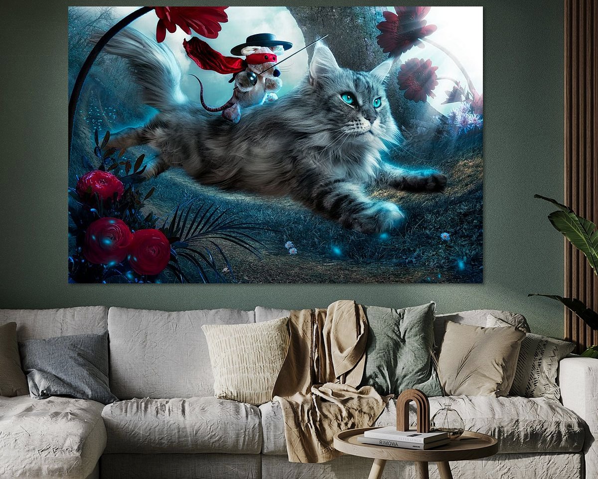 Example of the artwork in a room