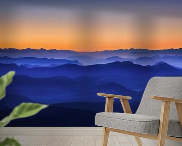 Neblige Berge von David Bouscarle