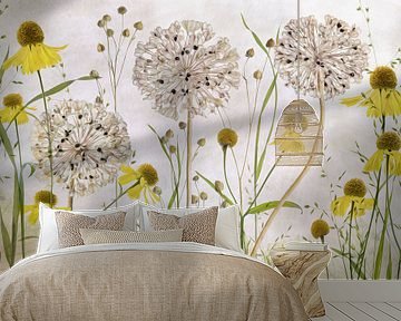 Alliums and heleniums, Mandy Disher by 1x