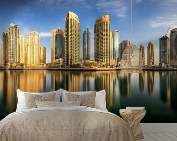 Panoramisch Dubai Marina, Mohammed Shamaa van 1x