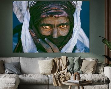 Wüste Sahara.  Tuareg-Mann. Porträt.