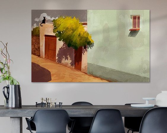 Example of the artwork in a room