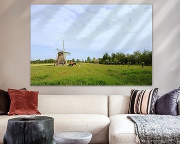 Hollandse molen in Groot-Ammers van Ivonne Wierink