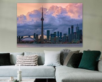Wolken boven de Toronto Skyline van Henk Meijer Photography