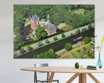 Luftaufnahme des Schlosses Nyenrode in Breukelen von Frans Lemmens