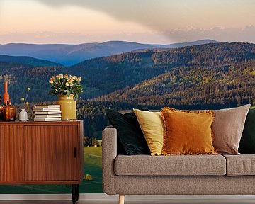 Landscape with farmhouses in the Black Forest by Werner Dieterich