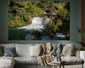 Krka watervallen, Kroatië van Adelheid Smitt