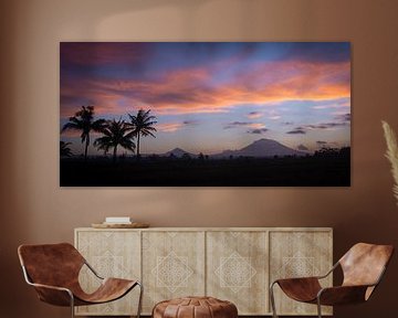 Panorama van vulkaan Gunung Agung van Ellis Peeters