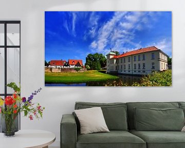 Westerholt Panorama met wolken van Edgar Schermaul
