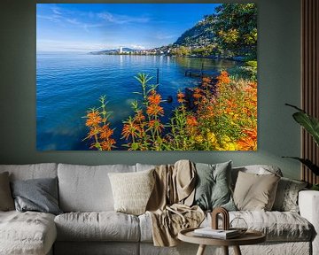 Montreux am Genfer See in der Schweiz von Werner Dieterich