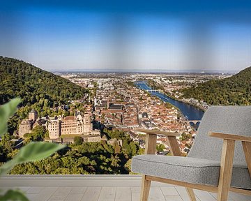 Kasteel in Heidelberg van Werner Dieterich