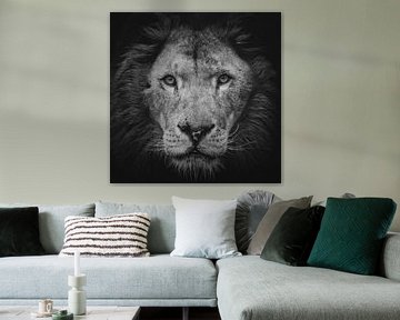 Portrait of a lion by Ellen van Schravendijk